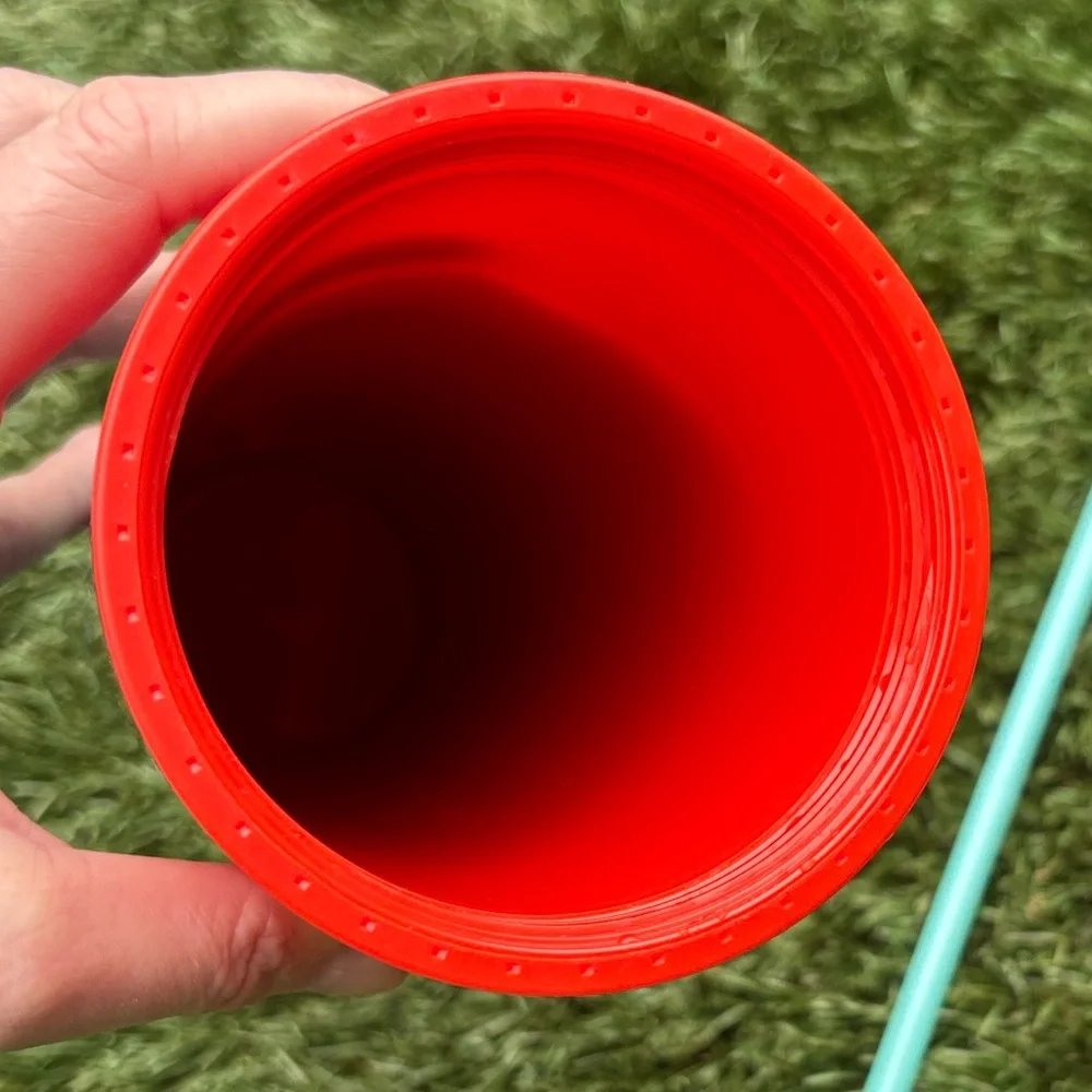 Starbucks 2021 Summer Collection Red Turquoise and Blue Watercolor Venti Tumbler